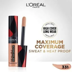 L'Oreal Paris Infaillible More Than Concealer - 331 Latte - مقاوم للماء ، تغطية كاملة