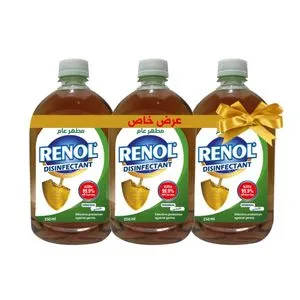 Renol Total Protection Disinfectant - 250 ml - 2 + 1 free