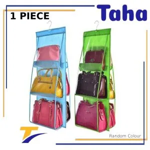 Offer Taha Bag Organizer With Hanger, 6 Shelves  1 Piece