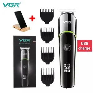 VGR V-291 Professional Rechargeable  Hair Trimmer  USB +Free Mobile Holder