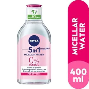 NIVEA Micellar Water Makeup Remover, Dry & Sensitive Skin, 400ml