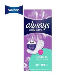 Always Daily NORMAL Comfort Protect, Fresh Scent , 20 Pads + Xpuch Gift