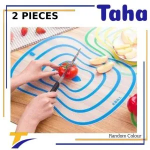 Taha Offer Cutting Board Non Slip Vegetable Meat 2 PCs