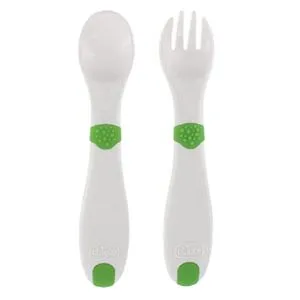 Chicco First Cutlery 12M+ - Green