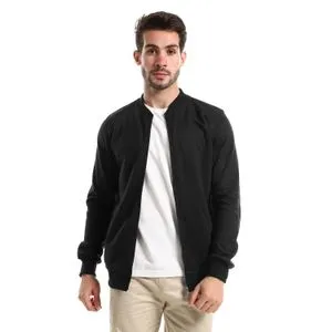 Caesar Mens Sweat Shirt With Front Pockets And Through Zipper