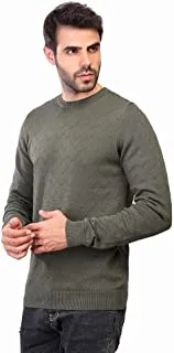 mens Coup - Solid Sweater with Crew Neck and Long Sleeves For Men Pullover Sweater