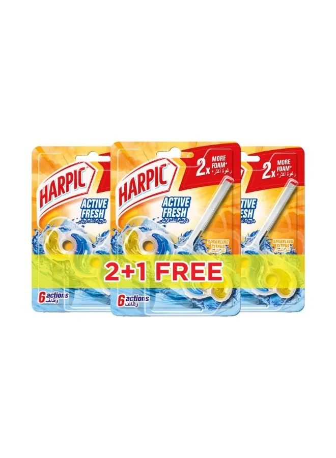 Harpic Toilet Cleaner Waves Tropical Lagoon 2+1 35G