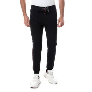 Caesar Elastic Waist With Tab Black Sweatpants