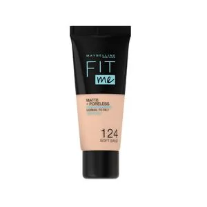 Maybelline New York Maybelline New York Fit Me Matte + Poreless – 124 SOFT SAND 