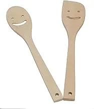 Trend Egypt Beech Smile Wooden Spoon Set Of 2 Pieces - Wooden