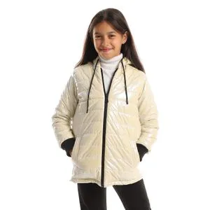 Caesar Girls Capotene Lining Jacket With Zipper