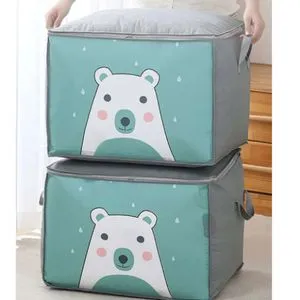 2pcs The Clothes And Blankets Storage Box Is Practical, Waterproof