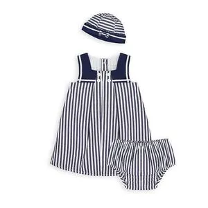 Mothercare Heritage Navy Stripe Dress And Hat