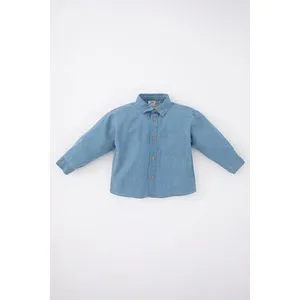 Defacto BabyBoy Regular Fit Denim Long Sleeve Shirt