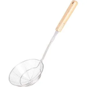 Small Stainless Steel Strainer With Wooden Handle