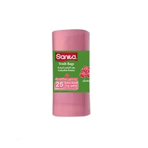 Sanita Scented Rose Trash Bags 55x50 - 25 Bags