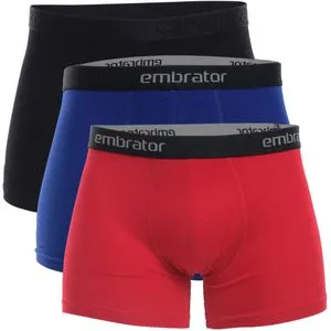 Embrator Bundle Of Three Solid Cotton Boxers