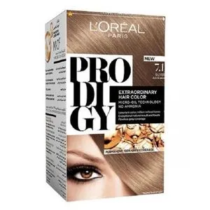 L'Oreal Paris Prodigy صبغة شعر - 7.1 فضي / أشقر رمادي