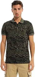 Mens Ravin Men Self Patterned Casual Buttoned Polo Shirt Polo Shirt