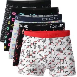 Dice Bundle Of Five Patterned Boxers