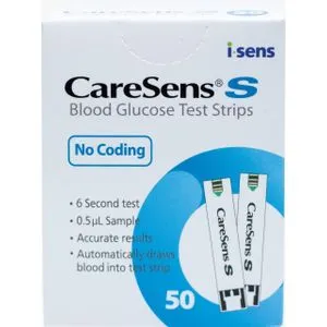 Caresens S Blood Glucose Test Strips 50 Strips