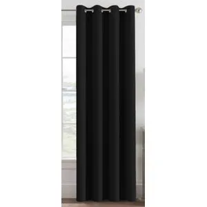 Blackout Curtains Grommet - Black- 1 Panel