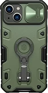 Nillkin CamShield Armor Pro Series Cover Case Designed For Apple iPhone 14 Plus - Dark Green