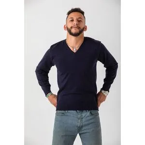 Dress Code V-neck Pullover In Dark Blue