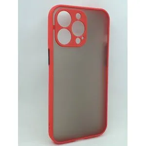 Iphone 13 Pro Max (6.7 Inch) Slim Fit Cover With Soft Edges & Camera Protection - Red