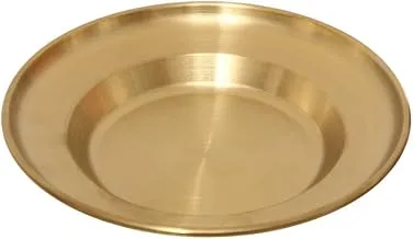 Brass Small Round Shape Feedering and Dish - Gold -10