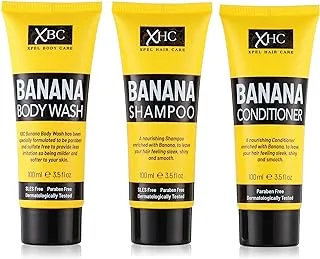 Xpel hair care banana gift set 3 piece shampoo conditioner & body wash,xpelset01