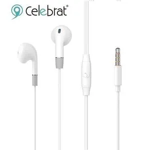 Celebrat G8 Noise Isolation Stereo Sound Earphone - White