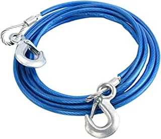 Car Steel Wire Towing Cable with Hook (5 Tons, 4m, 249g)