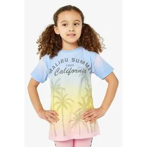 Mothercare JG ICS MULTI OMBRE PALM SIDE SLIT TEE SS