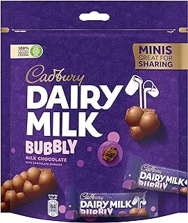 Cadbury Dairy Milk Minis Bubbly Chocolate Bag - 12 Pcs (168g)