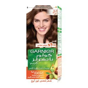 Garnier صبغة شعر كولور ناتشورالز كريم دائم - 5.3 بني ذهبي فاتح