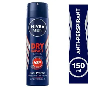 NIVEA MEN Antiperspirant Spray for Men, 48h Protection, Dry Impact, 150ml