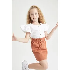 Defacto Girl Regular Fit Woven Skirt