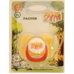 Safari Pacifier (6m+) - Yellow