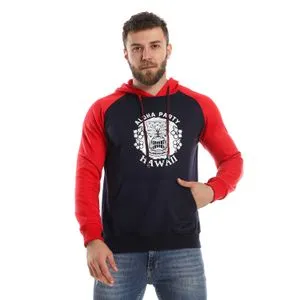 Caesar Mens Printed Hoodie With Front Pockets