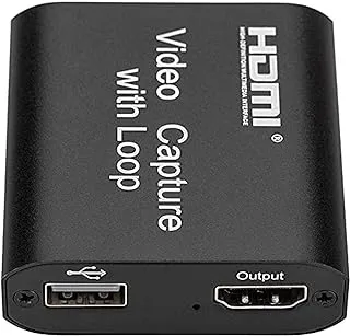 HDMI Video Capture Device With Loop Out Video Capture Card, HDMI Game Capture HDMI To USB For Game Record Live Streaming Broadcast