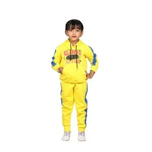 Caesar Girl Training Suit With Pocket Printed DO - Yellow