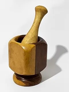 Trend sarsoo wood mortar and pestle large