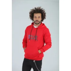 Caesar Printed ( NO ) Hoodie - Red