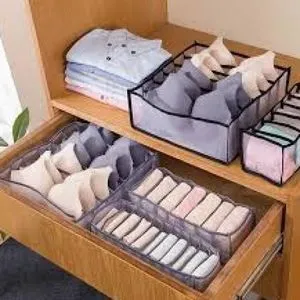 Underwear And Socks  Oraganizer Drawer, 3 Pieces  Foldable