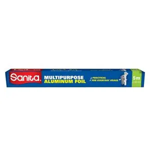 Sanita Aluminum Foil Silver/Blue - 5 Meters