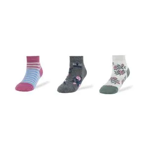 Junior Kids Socks Girl Short Lurex P/3