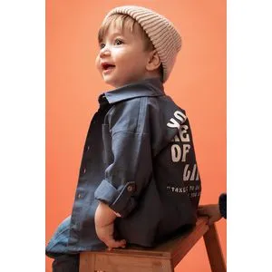 Defacto BabyBoy Regular Fit Woven Long Sleeve Shirt