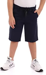 Andora boys Waist Drawstring Solid Navy Gabardine Shorts Corduroys