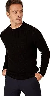 DeFacto mens Slim Fit Crew Neck Long Sleeve Jumper Pullover Sweater